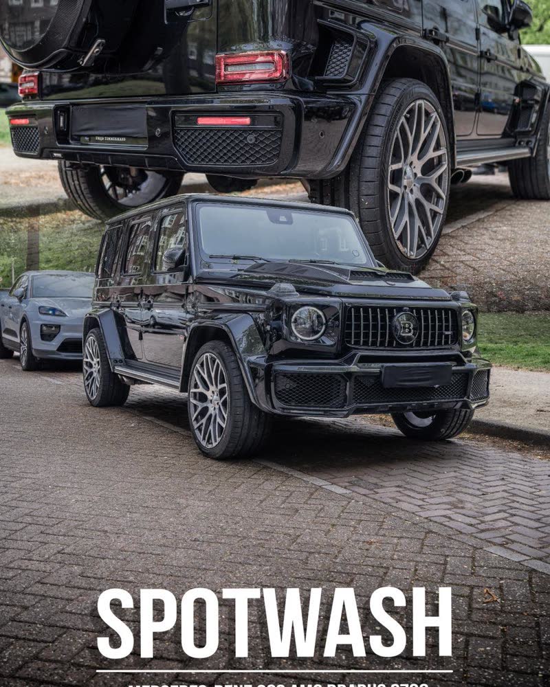 A Mercedes-AMG G 63 Brabus after a SPOTWASH detail.